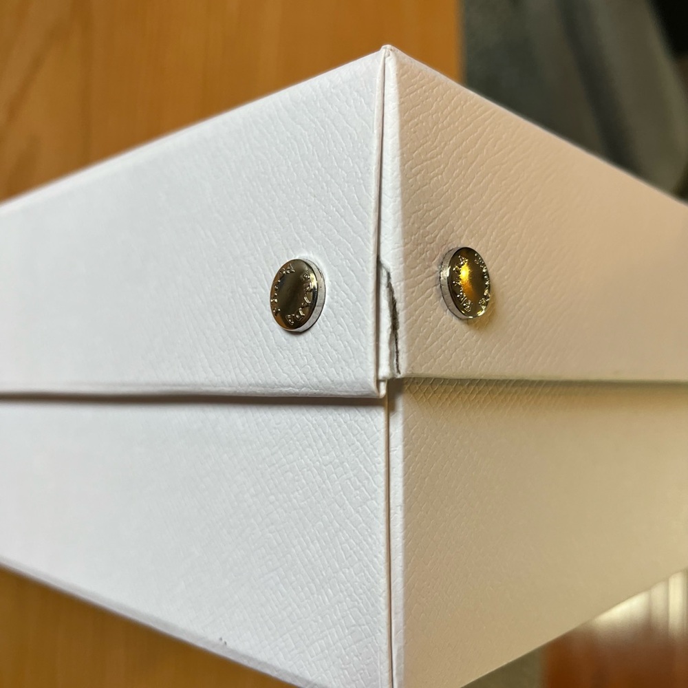 Authentic Prada Milano White Shoe Box w/ Ribbon & Plaque – 12.5” x 10.5” x 4.5” - Picture 9 of 9
